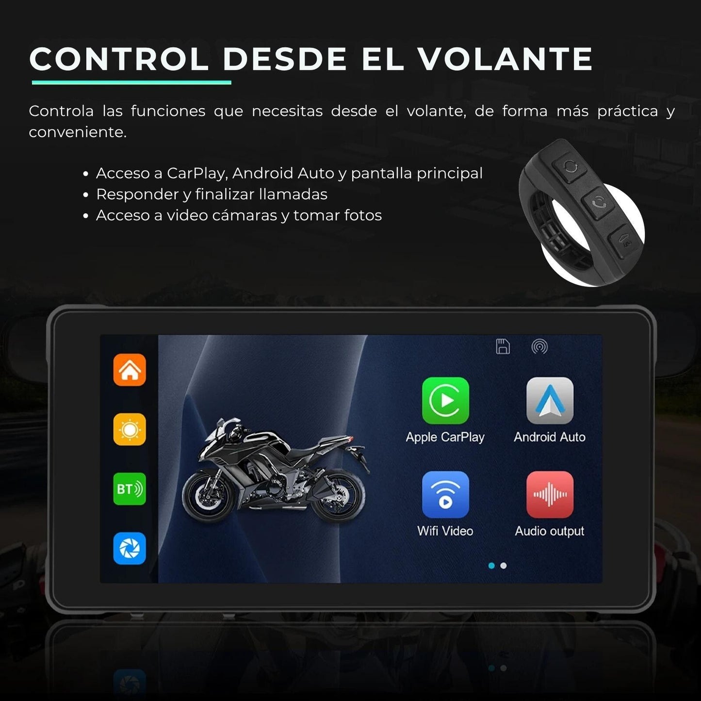🏍️ Pantalla CarPlay de 5.5 pulgadas (A3501) | Universal