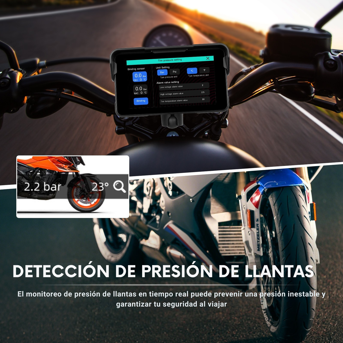 🏍️ Pantalla CarPlay de 5 pulgadas (A4203) | Portátil | Universal