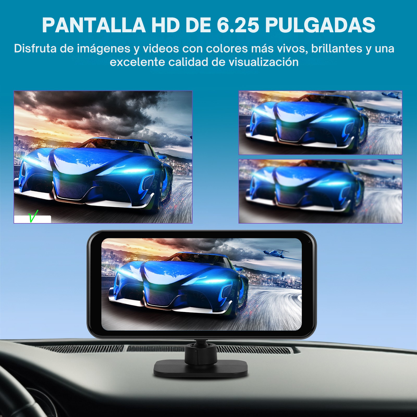 🚗 Pantalla CarPlay de 6.25 pulgadas (C625) | Universal