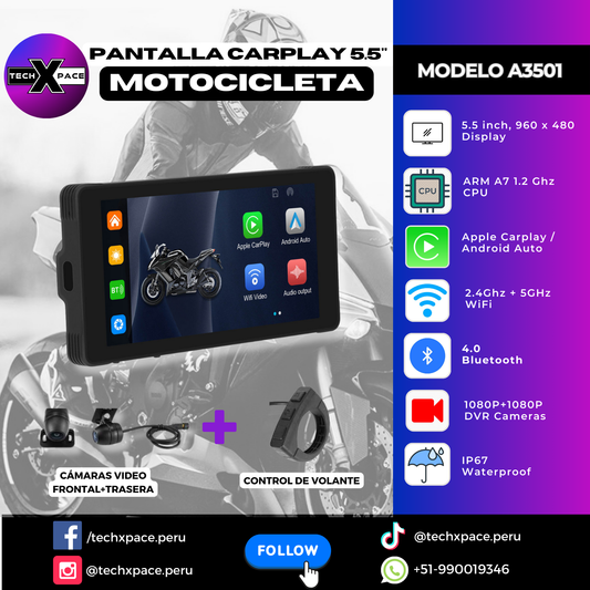 Pantalla CarPlay 5.5” A3501G5