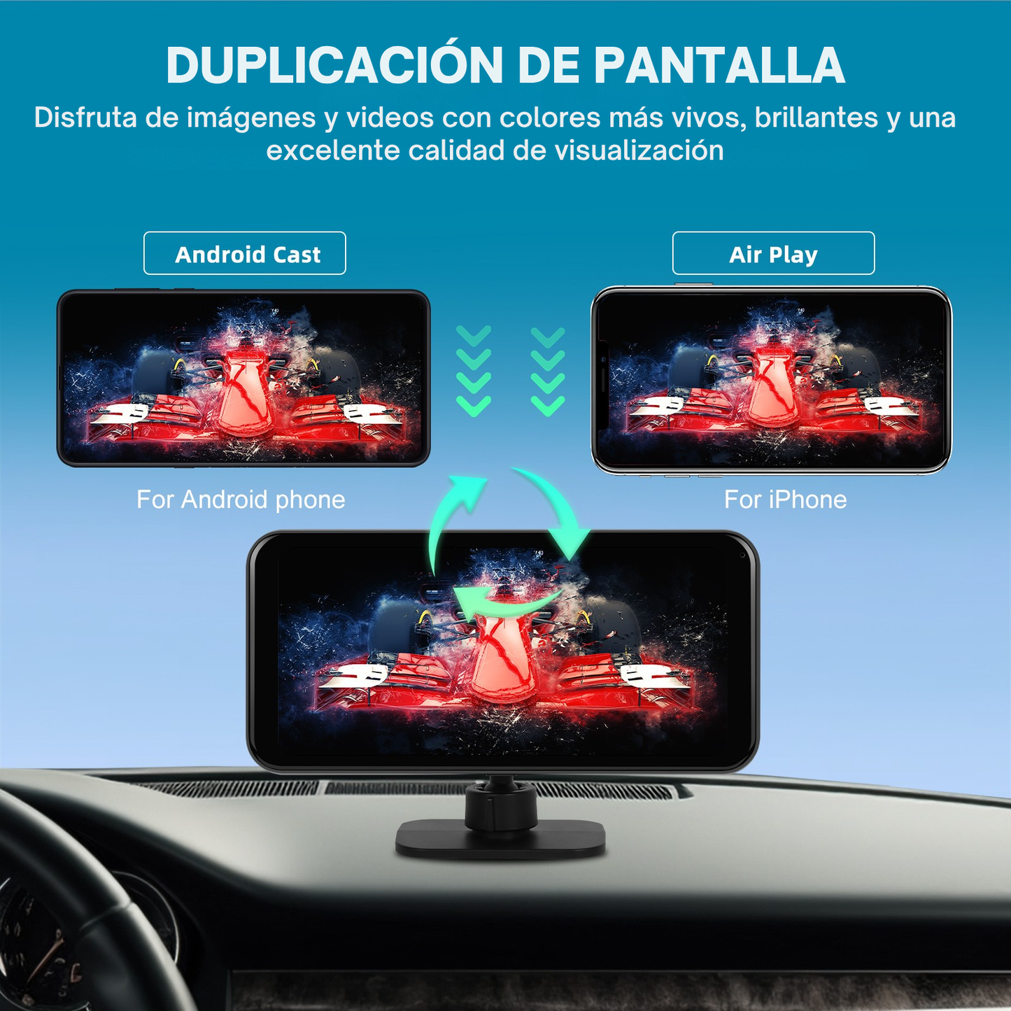 🚗 Pantalla CarPlay de 6.25 pulgadas (C625) | Universal