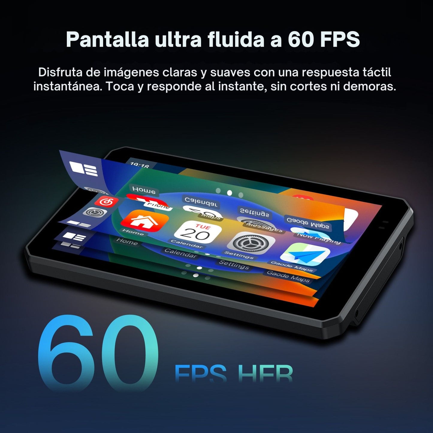 🏍️ Pantalla CarPlay de 6 pulgadas (DM601) Portátil | Universal