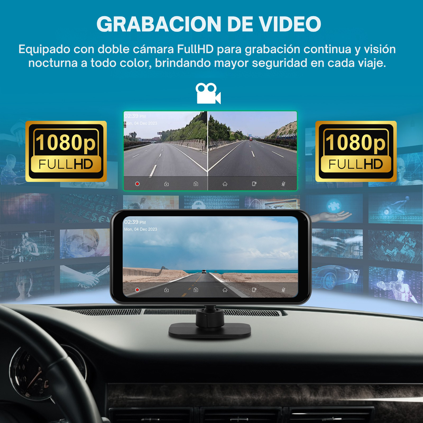 🚗 Pantalla CarPlay de 6.25 pulgadas (C625) | Universal