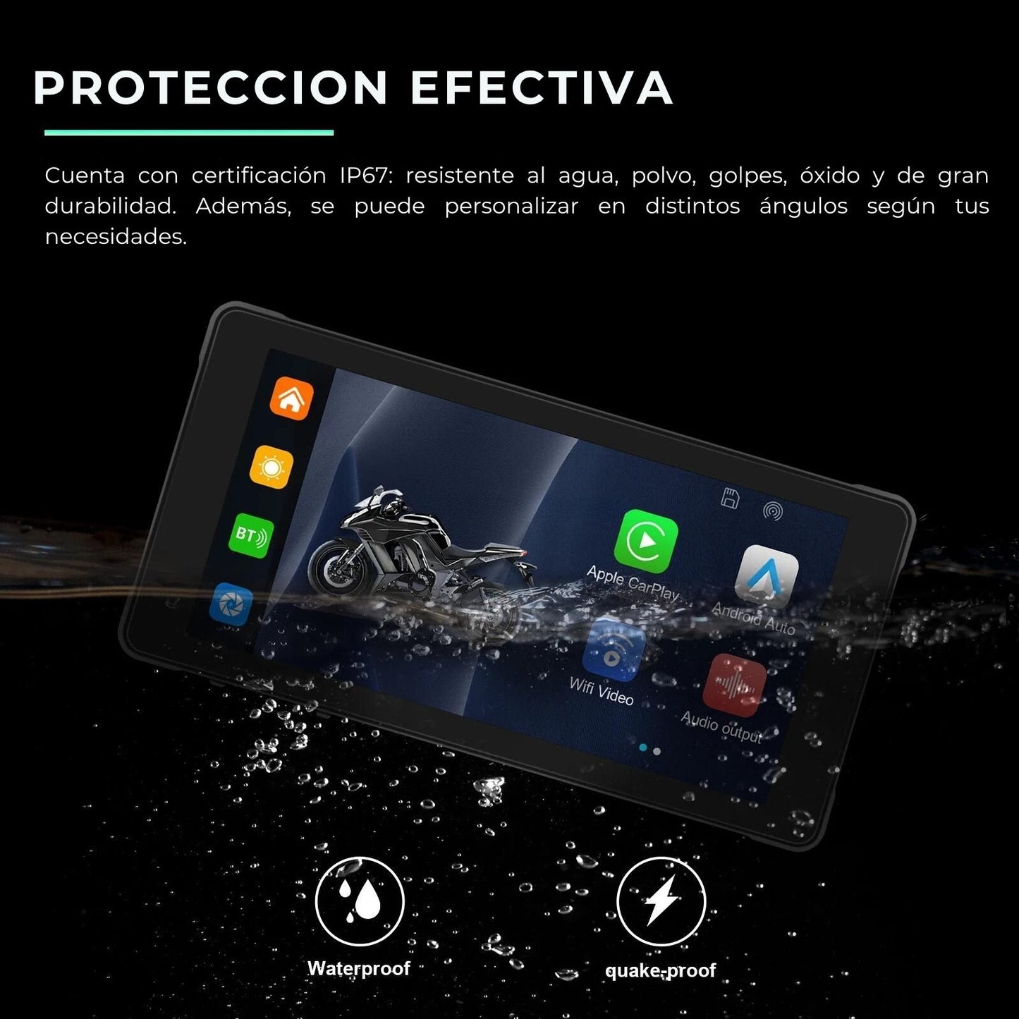 🏍️ Pantalla CarPlay de 5.5 pulgadas (A3501) | Universal