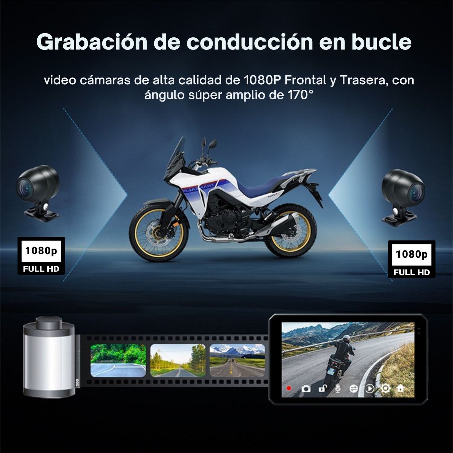 🏍️ Pantalla CarPlay de 6 pulgadas (DM601) Portátil | Universal